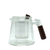 Easy Quick Glass Teapot with Wooden Handle (Featured in Our Tea Video)